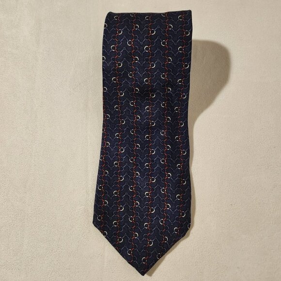 2/$20 Vintage Made Expressly For Saks Fifth Avenue Silk Tie 55" Long 3.5" Wide - Picture 1 of 4